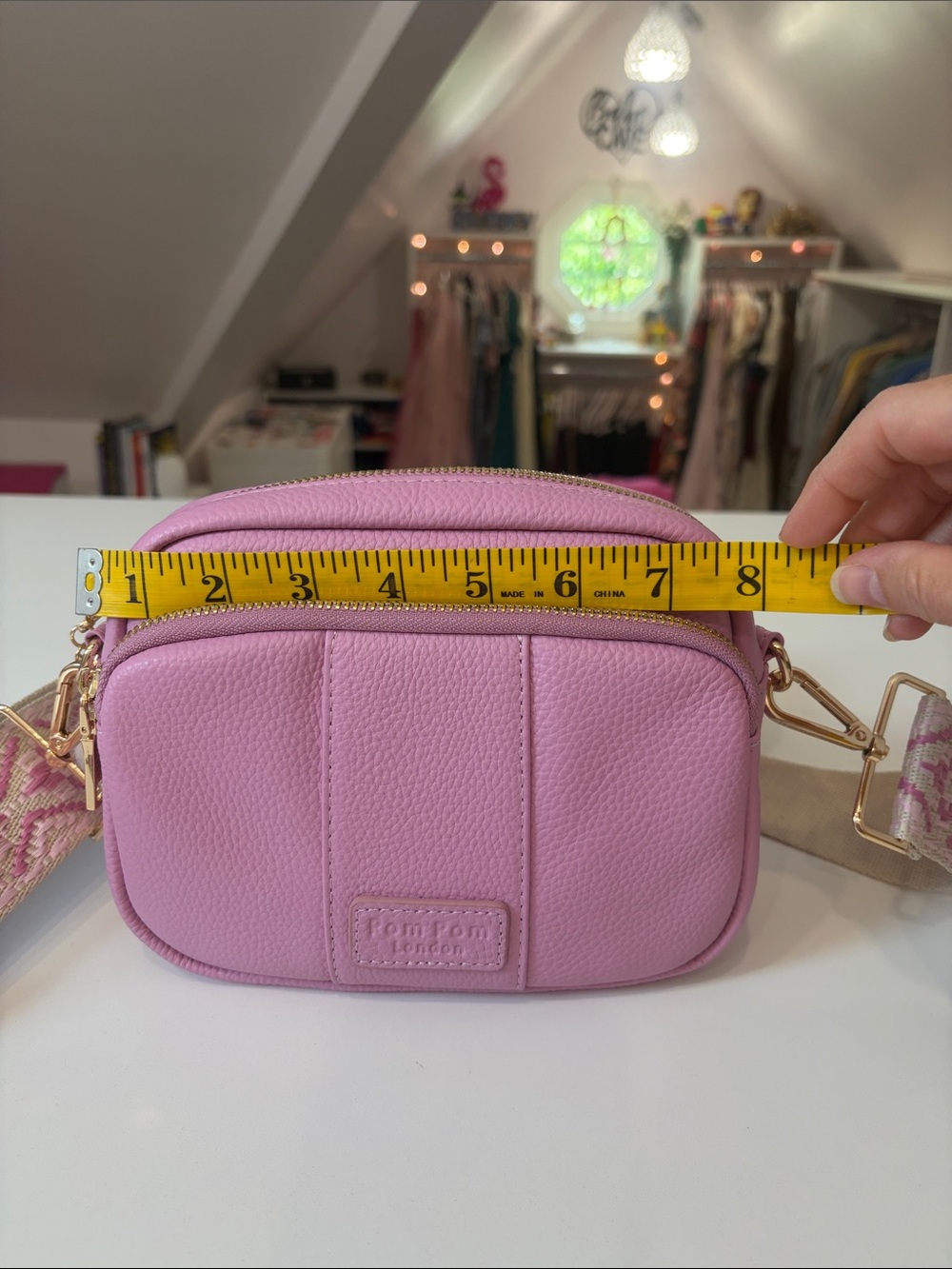 Pom Pom London crossbody with interchangeable straps - Picture 12 of 13